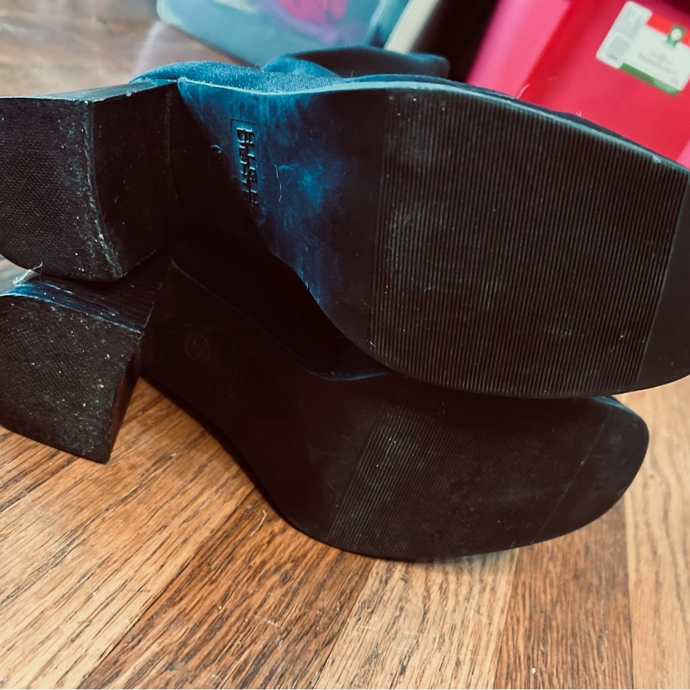 High Lights Black Stretch Sock Boots Women’s 9M – 3” Block Heel - Picture 11 of 13
